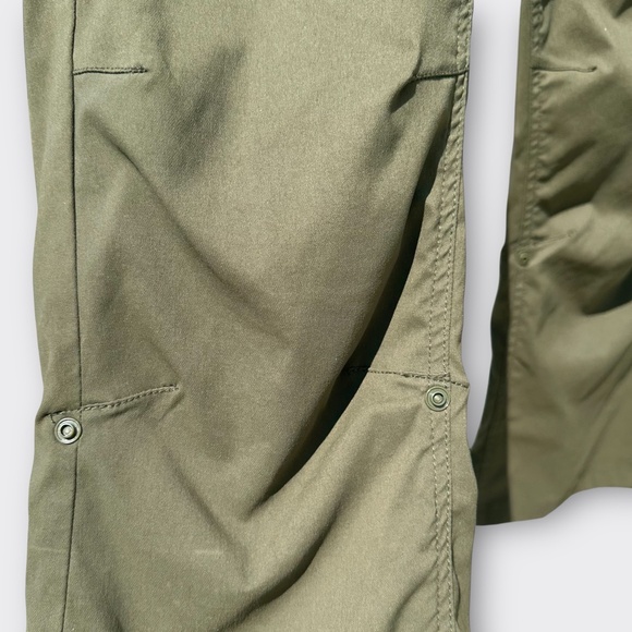 PrAna Halle Pant Bootcut Low UPF Gorpcore Outdoor Hiking Slate Green 10 Short - Picture 9 of 14